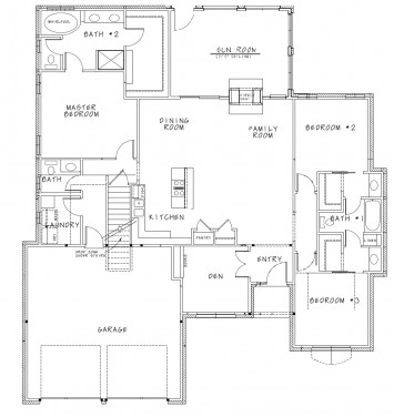 Alli II FLL DD Floor Plan with Sunroom Artwork